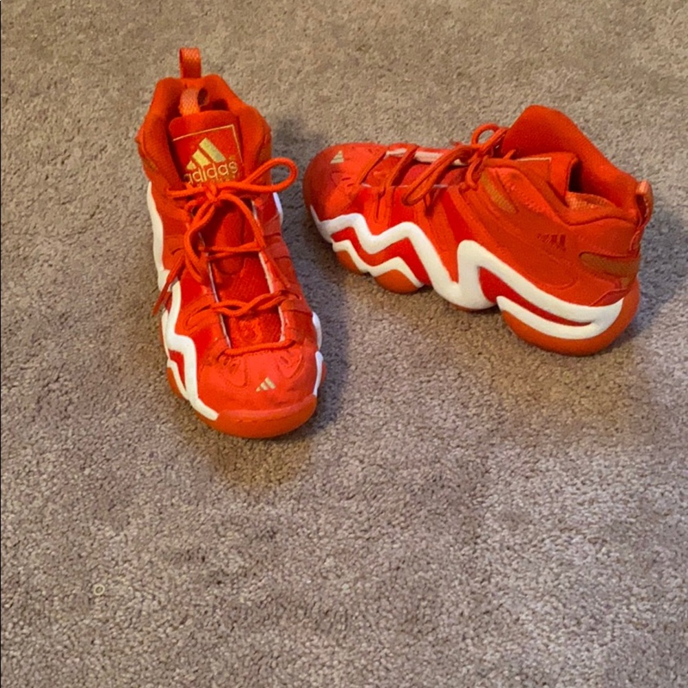 Orange adidas shoes - sneakers- basketball shoes